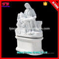 Wholesale life size garden religious white marble pieta statues